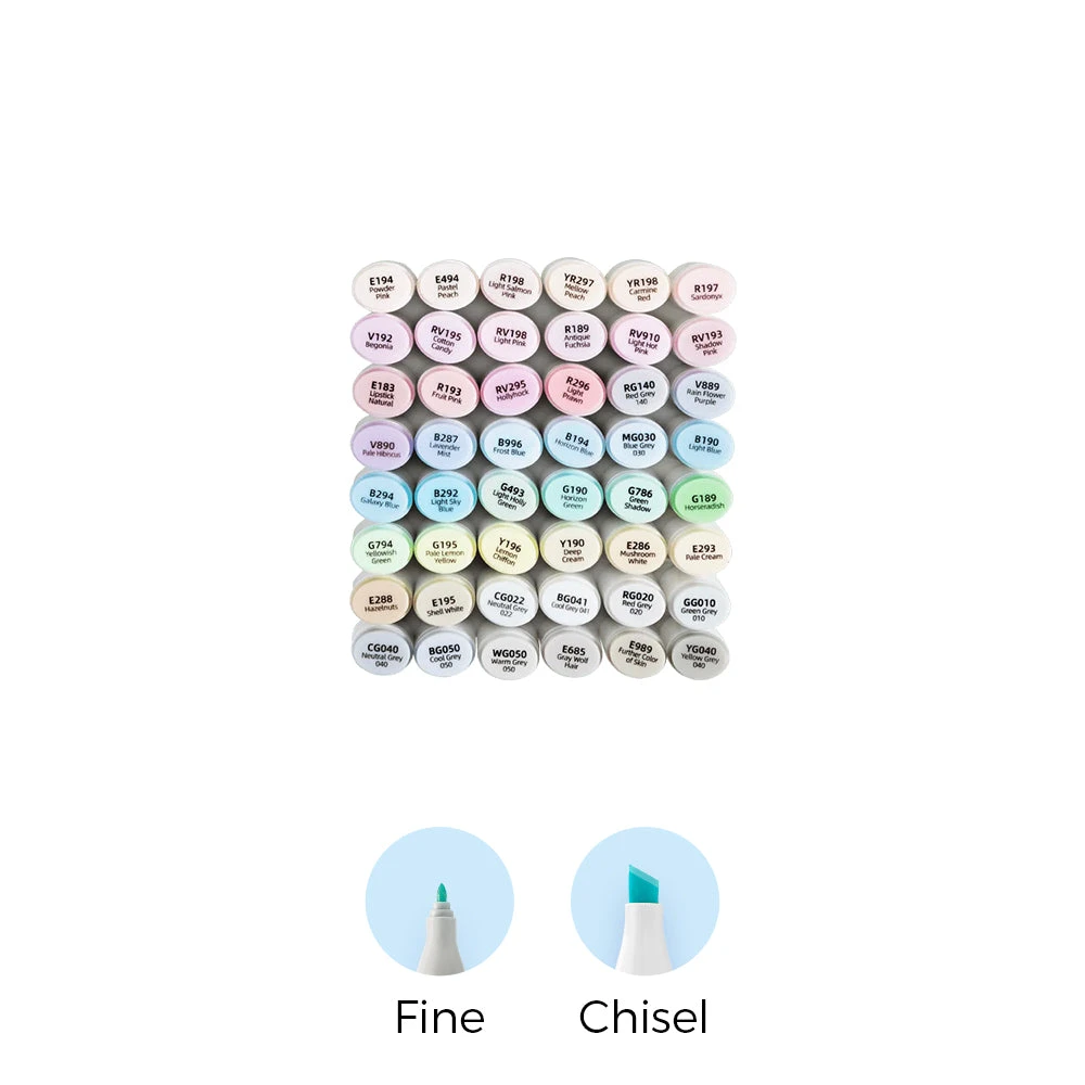 Ohuhu Oahu 48 Pastel Colors Dual Tip Alcohol Art Markers 3 Ohuhu Oahu 48 Pastel Colors Dual Tip Alcohol Art Markers