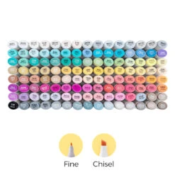 Ohuhu Oahu 120 Colors Dual Tip Alcohol Art Markers Set