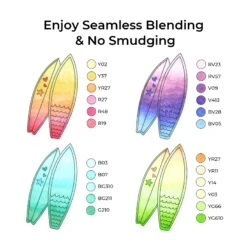 Ohuhu Oahu 120 Colors Dual Tip Alcohol Art Markers - Fine & Chisel Set -Ohuhu Store Oahu new 120 v2 11