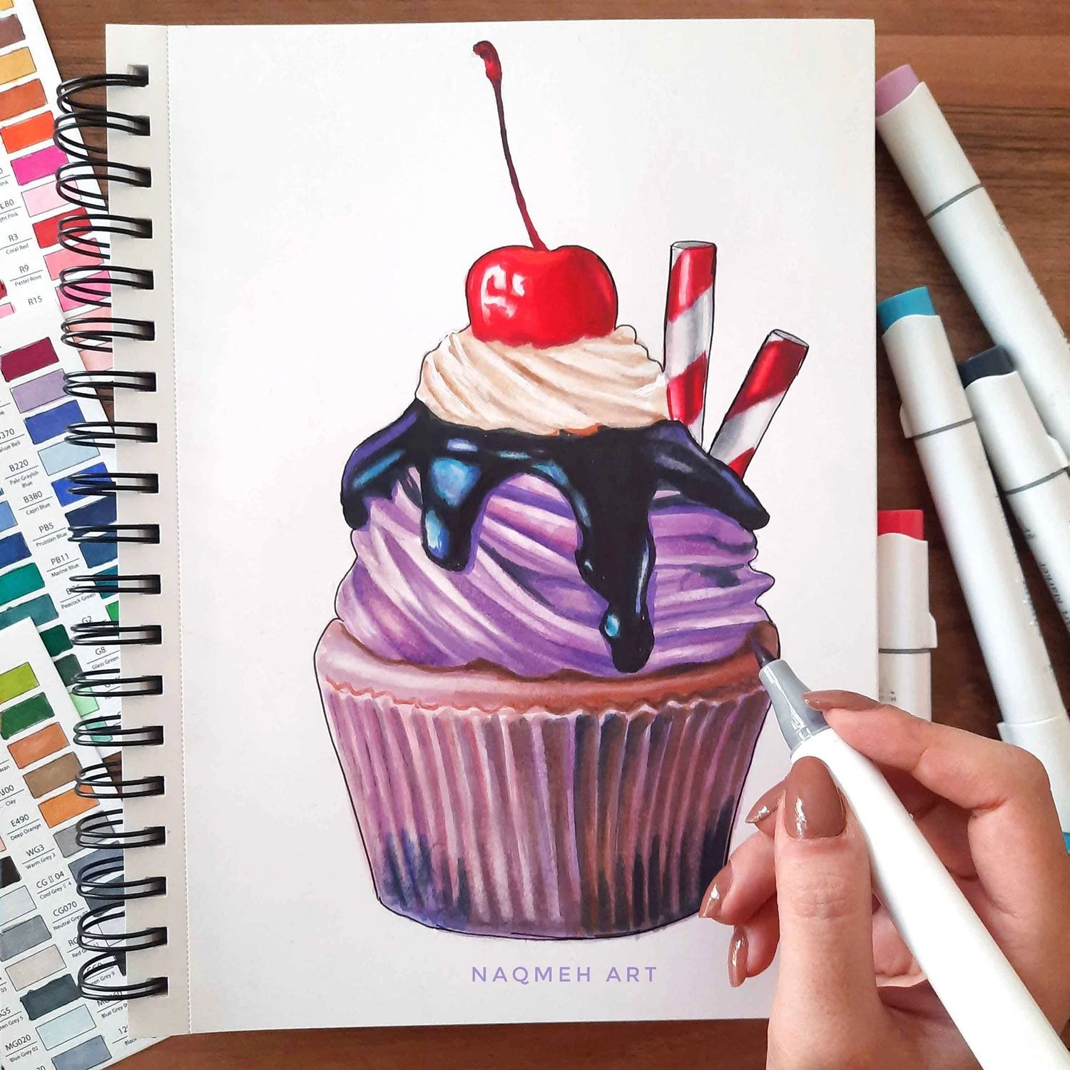 Ohuhu Honolulu 216 Colors Dual Tip Alcohol Art Markers Set 11 Ohuhu Honolulu 216 Colors Dual Tip Alcohol Art Markers Set - Image 9