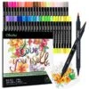 Ohuhu Dual Tip Art Markers & Bleed-Proof Coloring Book Set -Ohuhu Store Ohuhu coloring book 48 set 1
