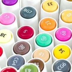 Ohuhu Dual Tip Water-Based Art Markers for Vibrant Illustrations -Ohuhu Store Ohuhu60ColorsDualTipsWater BasedArtMarkers 2