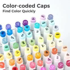 Ohuhu Honolulu 104-Color Dual Tip Alcohol Art Markers with Brush & Chisel 26 Ohuhu Honolulu 104-Color Dual Tip Alcohol Art Markers with Brush & Chisel -Ohuhu Store OhuhuHonolulu104Colors1 3 1