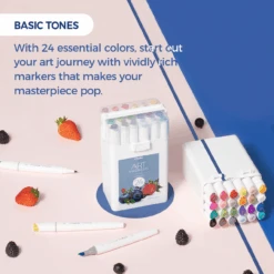 Ohuhu Kaala Four Tones 60-Count Slim Broad & Fine Dual Tip Alcohol Markers 27 Ohuhu Kaala Four Tones 60-Count Slim Broad & Fine Dual Tip Alcohol Markers -Ohuhu Store OhuhuKaalaFourTonesSlimBroadandFineDualTipsAlcoholArtMarkers 11