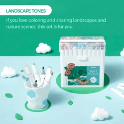 Ohuhu Kaala Four Tones 60-Count Slim Broad & Fine Dual Tip Alcohol Markers 28 Ohuhu Kaala Four Tones 60-Count Slim Broad & Fine Dual Tip Alcohol Markers -Ohuhu Store OhuhuKaalaFourTonesSlimBroadandFineDualTipsAlcoholArtMarkers 12