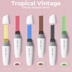 Ohuhu Molokai 24-Piece Extra-wide Tip Alcohol Art Marker Set 29 Ohuhu Molokai 24-Piece Extra-wide Tip Alcohol Art Marker Set -Ohuhu Store OhuhuMolokaiFourTonesExtra largeNibDualTipsAlcoholArtMarkers 5