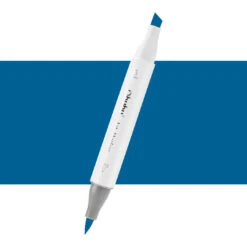 Ohuhu Honolulu PB6 Royal Blue Dual Tip Marker - Brush & Chisel