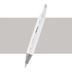 Ohuhu Honolulu RG050 Red Grey 05 Individual Dual Tip Marker (Brush & Chisel)