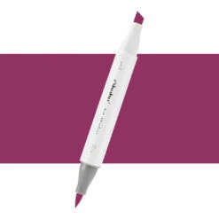 Ohuhu Honolulu RV330 Strawberry Pink Dual Tip Marker - Brush & Chisel