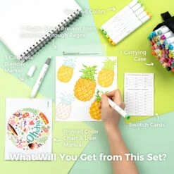 Ohuhu Honolulu Series: Professional Alcohol-based Brush & Chisel Markers 30 Ohuhu Honolulu Series: Professional Alcohol-based Brush & Chisel Markers -Ohuhu Store Y30 80400 24 1