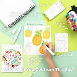 Ohuhu Honolulu Series: Professional Alcohol-based Brush & Chisel Markers 32 Ohuhu Honolulu Series: Professional Alcohol-based Brush & Chisel Markers -Ohuhu Store Y30 80400 40 1