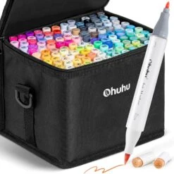 Ohuhu Honolulu Series 120-Color Dual Tip Alcohol Art Markers -Ohuhu Store Y30 80400 77 120 B