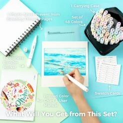 Ohuhu Honolulu 48 Pastel Colors Dual Tip Alcohol Art Markers - Sweetness Series -Ohuhu Store Y30 80400 87 1 dc01f6d0 b1d4 4acf 92f5 3f4600e1ce30