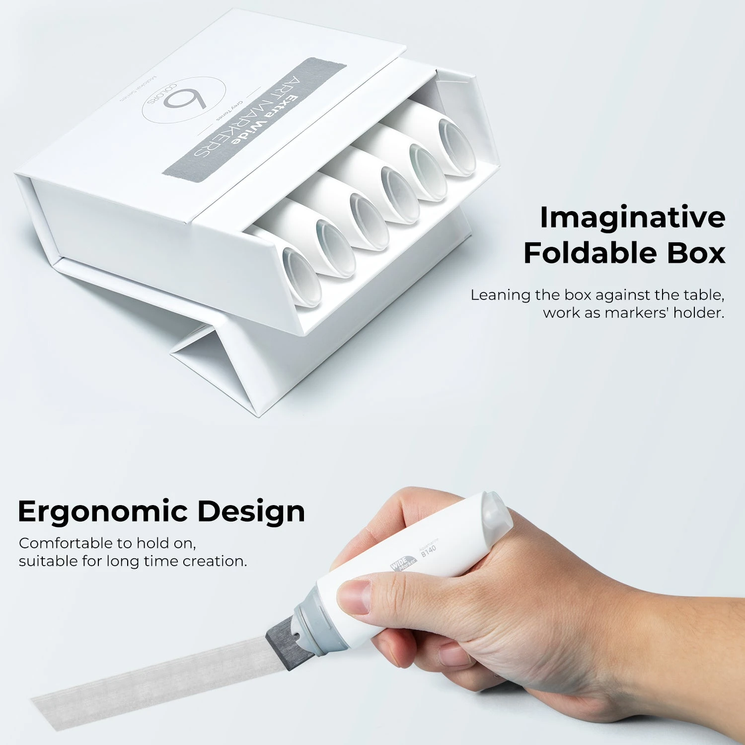 Ohuhu Molokai 24-Piece Extra-wide Tip Alcohol Art Marker Set 15 Ohuhu Molokai 24-Piece Extra-wide Tip Alcohol Art Marker Set - Image 13