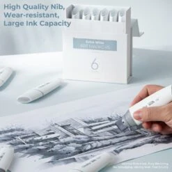 Ohuhu Molokai 24-Piece Extra-wide Tip Alcohol Art Marker Set 35 Ohuhu Molokai 24-Piece Extra-wide Tip Alcohol Art Marker Set -Ohuhu Store Y30 80402 42 3