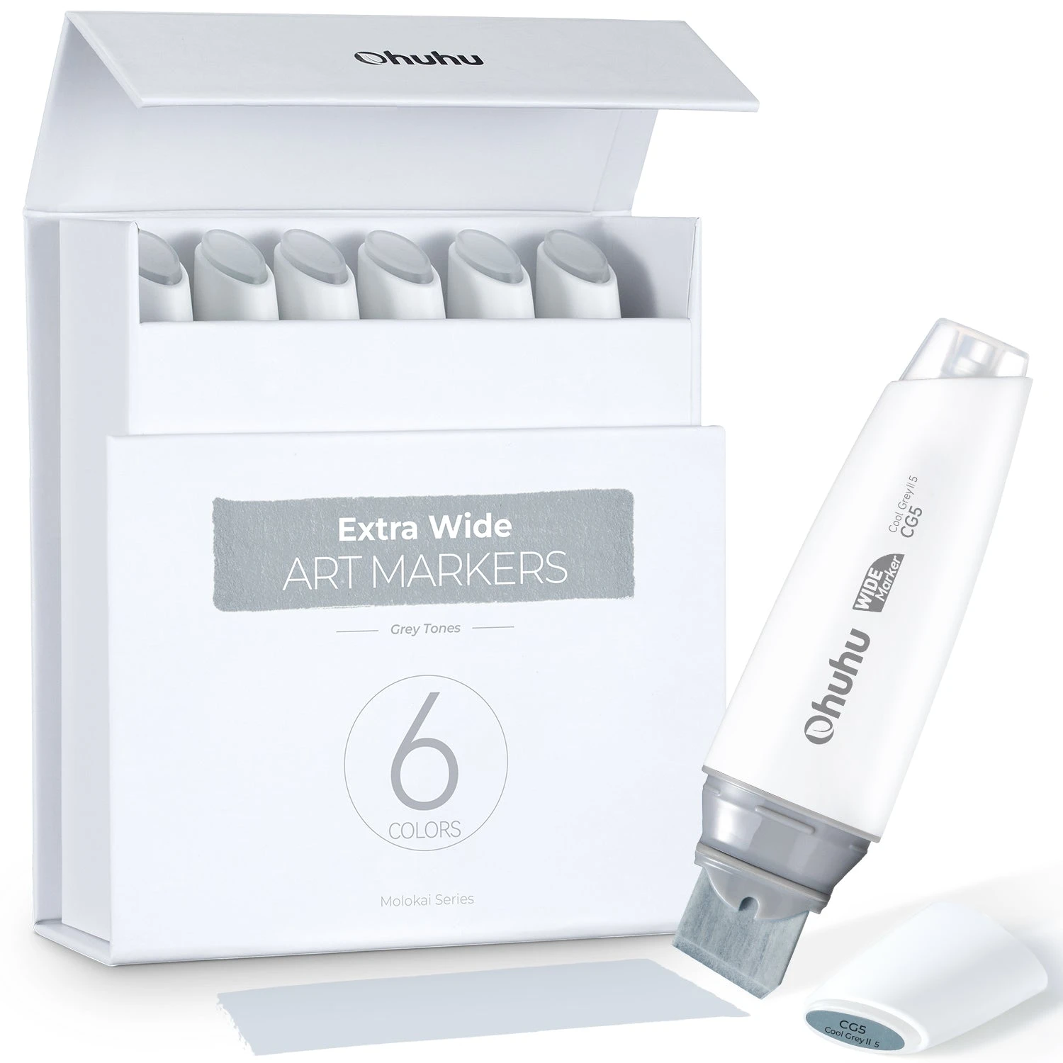 Ohuhu Molokai 24-Piece Extra-wide Tip Alcohol Art Marker Set 13 Ohuhu Molokai 24-Piece Extra-wide Tip Alcohol Art Marker Set - Image 11