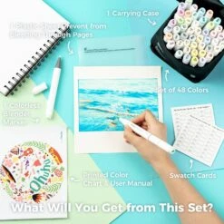 Ohuhu Honolulu Blossoming 48-Color Pastel Dual Tip Alcohol Markers -Ohuhu Store Y30 80402 53 1 9f7b7415 55b8 4857 be43 1836c6ed1ffb