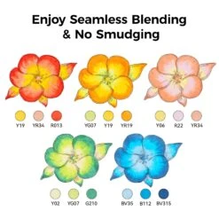 Ohuhu Honolulu Plus Series Supreme Rubber Brush Tip Markers -Ohuhu Store Y30 80403 45 5