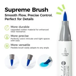 Ohuhu Honolulu Plus Series Supreme Rubber Brush Tip Markers -Ohuhu Store Y30 80403 45 plus media1