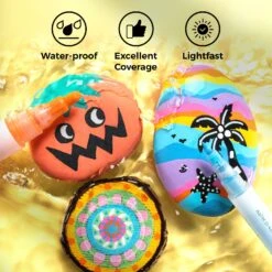 Ohuhu Acrylic Markers 24 Colors 48-Pack - Fine and Medium Dual Tips -Ohuhu Store Y30 80601 15 6