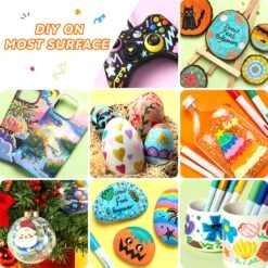 Ohuhu Acrylic Markers 24 Colors 48-Pack - Fine and Medium Dual Tips -Ohuhu Store Y30 80601 15 7