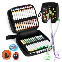 Ohuhu Nahuku Series 48-Pack Direct-Ink Acrylic Brush Tip Markers -Ohuhu Store Y30 80601 84Nahuku3