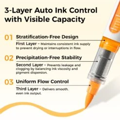 Ohuhu Nahuku Series 48-Pack Direct-Ink Acrylic Brush Tip Markers -Ohuhu Store Y30 80601 84Nahuku8