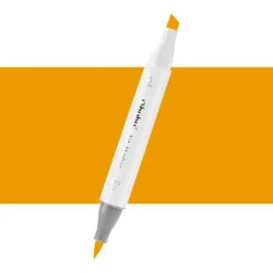Ohuhu Honolulu YR2 Marigold Individual Marker - Dual Tip Brush & Chisel