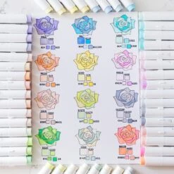 Ohuhu Honolulu 96 Pastel Colors Alcohol Art Markers - Sweetness & Blossoming -Ohuhu Store blending markers pastel