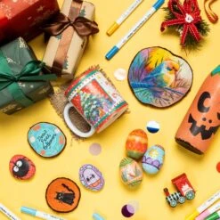 Ohuhu 36 Colors Acrylic Paint Markers: Dual-Tipped Fine & Dot Paint Pens -Ohuhu Store brushdotacry9