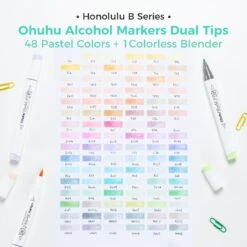 Ohuhu Honolulu 96 Pastel Colors Alcohol Art Markers - Sweetness & Blossoming -Ohuhu Store honolulu 96 v2 1