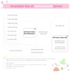 Ohuhu Honolulu 96 Pastel Colors Alcohol Art Markers - Sweetness & Blossoming -Ohuhu Store honolulu 96 v2 7