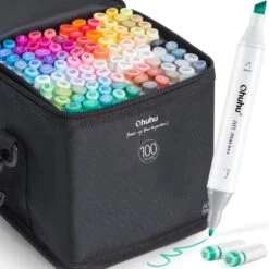Ohuhu Oahu 100 Colors Dual Tip Alcohol Art Markers with Carrying Case 23 Ohuhu Oahu 100 Colors Dual Tip Alcohol Art Markers with Carrying Case -Ohuhu Store oahu100 599d39a0 5872 4852 a492 dc3392f59c0e