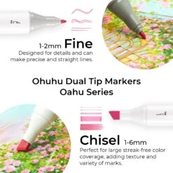 Ohuhu Oahu 48 Pastel Colors Dual Tip Alcohol Art Markers 30 Ohuhu Oahu 48 Pastel Colors Dual Tip Alcohol Art Markers -Ohuhu Store oahu 48 v2 2