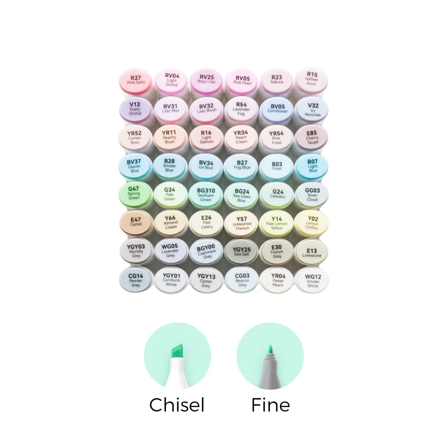 Ohuhu Oahu 48 Pastel Colors Dual Tip Alcohol Art Markers 14 Ohuhu Oahu 48 Pastel Colors Dual Tip Alcohol Art Markers - Image 12