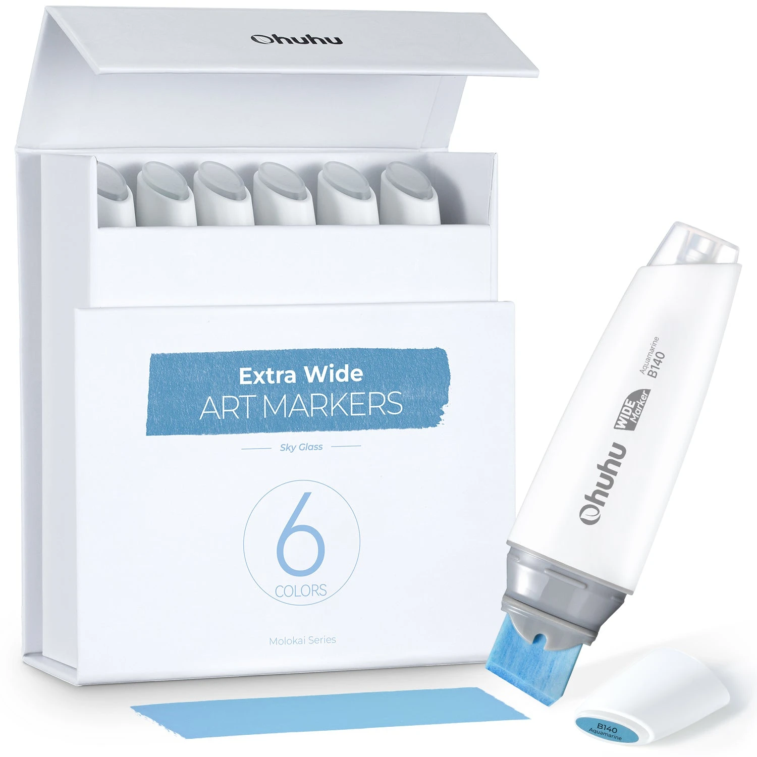 Ohuhu Molokai 24-Piece Extra-wide Tip Alcohol Art Marker Set 5 Ohuhu Molokai 24-Piece Extra-wide Tip Alcohol Art Marker Set - Image 3